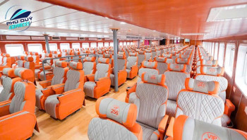 Khoang ghế ngồi VIP tàu Phú Quý Express 2 Sài Gòn Quận 4 - Côn Đảo